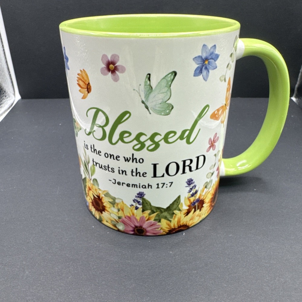 Jeremiah 17:7 Bible Verse Prayer Inspirational Two-Tone Ceramic‎ Mug- 11oz